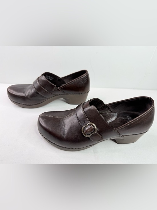 Dansko Shoes - Dansko Tamara Leather Clog Women's Size 41 (10-10.5) Brown Comfort Shoe Slip-on